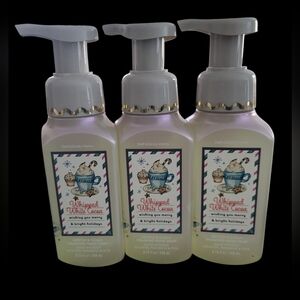 3pc Bath & Body Works Whipped White Cocoa Foaming Hand Soap - NEW!!